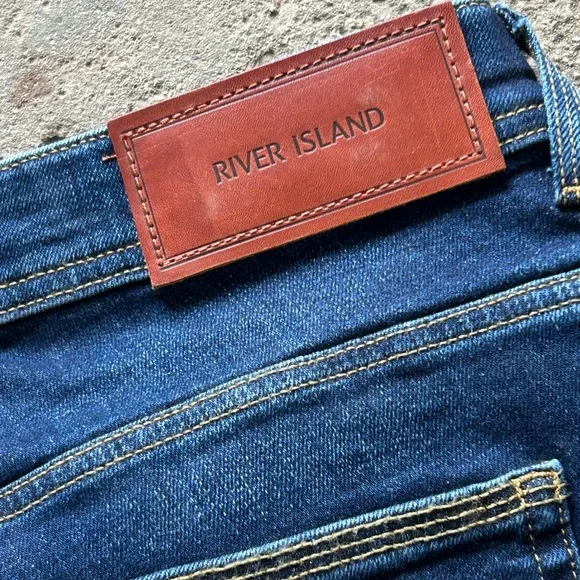 River Island Dark Blue Skinny Jeans - Picture 5 of 6